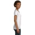 thumbnail image 4 of Marky G Apparel Women's Fine Jersey V-Neck Longer Length T-Shirt (Pack of 3), 4 of 6