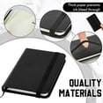 thumbnail image 3 of 4 Pcs Mini Leather Pocket Notebook 4 x 2.5 Inch Small Hardcover Notebook 50 Sheets Hardcover Mini Notepad Tiny Lined Journal for Office Home School Writing Supplies(Blank Style), 3 of 7