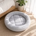 thumbnail image 5 of Small Dog Bed Washable 12 Inch Donut Bed for Dogs Calming Dog Bed with Sides Anti Relaxation Dog Bed Orthopedic Cushion for Pets Light Gray, 1 Pack, 5 of 5