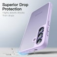 thumbnail image 3 of JETech Matte Case for Samsung Galaxy S24+ / S24 Plus 5G, Frosted Translucent Back Protective Slim Phone Cover, Anti-Fingerprints (Lilac), 3 of 6