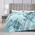 thumbnail image 3 of Sea Turtle Blanket Ocean Super Soft Fleece Throw Blanket Cozy Warm Blanket for Couch Bed Sofa 50" x 40", 3 of 6