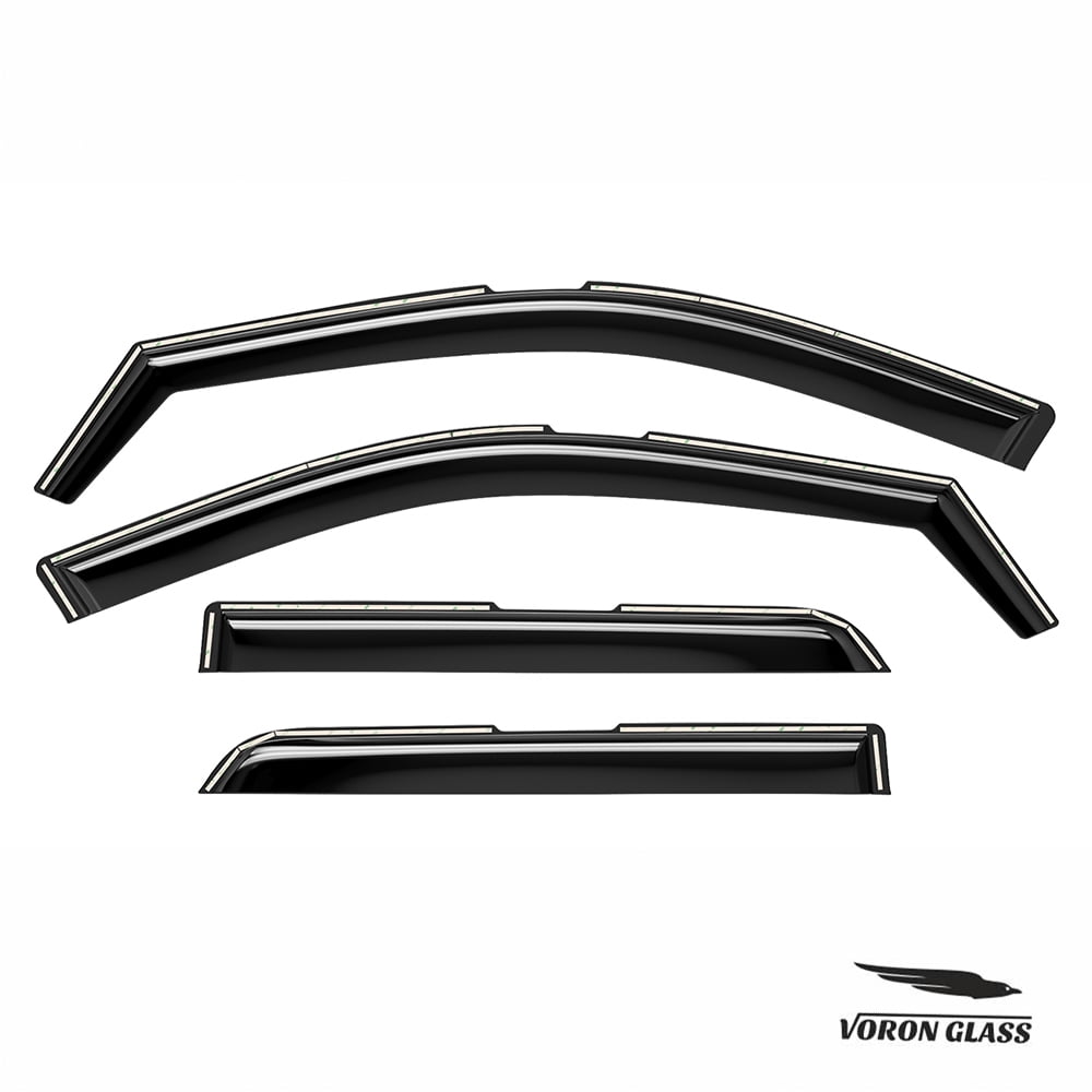 Voron Glass in-Channel Extra Durable Rain Guards for Dodge Durango 2011-2026, Window Deflectors, Vent Window Visors, 4 Pieces - 200486