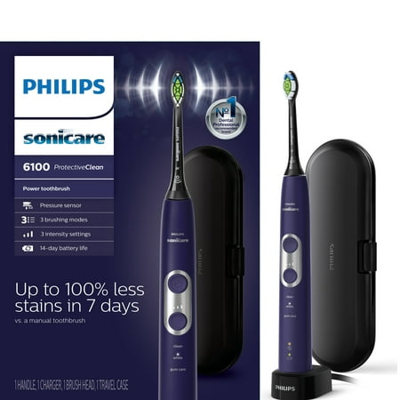 Philips Sonicare ProtectiveClean 6100 Deep Purple with Pressure Sensor - Whitening