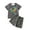 Grey, variant on Hiijoy Toddler Boy's Cartoon Dinosaur Print Short Sleeved T-Shirt & Shorts Outfits, Sizes 3-4T