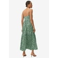thumbnail image 2 of ellos Women's Plus Size Tiered Cotton Maxi Dress - 22/24, Blue Violet Print, 2 of 3