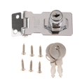 thumbnail image 2 of Abbracc 3X Zinc Alloy Door Entry Lock Security Bolt Anti-theft Lock Buckle with Keys A, 2 of 9
