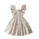 thumbnail image 1 of Odeerbi Niñas Verano Vestido Floral Con Volantes Manga Con Volantes Vestido de Princesa Sin Mangas Vacaciones En La Playa, 1 of 9