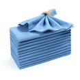 thumbnail image 1 of Juego de 12 servilletas de algodón para cena, 18 x 18, color azul claro, servilletas de tela lavables a máquina, ideales para bodas, Acción de Gracias, Navidad y cenas diarias, 1 of 2