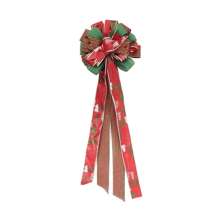 

Christmas Tree Topper Ribbon Bow Topper For Tree Xmas Ornaments For Holiday Great Christmas Decoration Party Decorations for Men Event Table Party Decorations Theme Dinosaur Party Event Chairs And