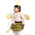 thumbnail image 5 of ZHAOCHENG Juego de 4 piezas de alas de mariquita o abeja para niñas, disfraz de insecto para niños (abeja), 5 of 5