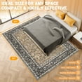 thumbnail image 6 of 8" x10" Washable Area Rug - Persian Boho Vintage Design, Ultra-Thin Foldable Low Pile Rug, Non-Shedding Pet & Kid Friendly for Bedroom, Dining Room, Home Office, Camel, 6 of 7