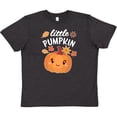 thumbnail image 3 of Inktastic Cute Little Pumpkin with Fall Leaves Youth T-Shirt, 3 of 5