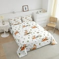 thumbnail image 4 of Erosebridal Cartoon Fox Rabbit Bedding Twin Comforter Set,Jungle Animal Down Comforter,Safari Room Decorative,2-Piece, 4 of 8