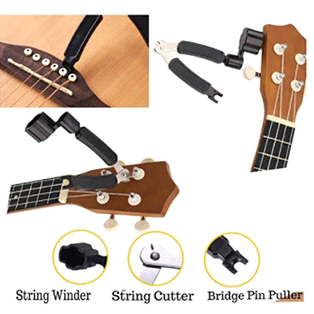 25Pcs Guitar Setup Kits with String Action Ruler Luthier File Guitar Bridge Pins