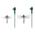 thumbnail image 4 of Lttoisl 3Pcs Realistic Dragonfly Bug Repellent Clips, Solar Powered Rotating Garden Stakes, PVC Weather-Resistant Ornament for Outdoor Pest Control, Green, 15.35 Inch, 4 of 8