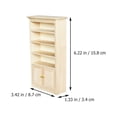 thumbnail image 4 of KONTONTY Mini Curio Cabinet Simple Wood for Vivid House Display 1Set, 4 of 7