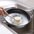 thumbnail image 4 of Grandest Birch 2PCS Long Handle Pot Dishes Washing Brush Kitchen Sink Countertop Cleaning Tool, 4 of 8