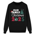 thumbnail image 4 of Fiaer Matching Family Christmas Sweatshirts 2025 Long Sleeve Crewneck Plus Size Xmas Pullover Trendy Loose Fit Holiday Soft Tops Kid 2Y, 4 of 4