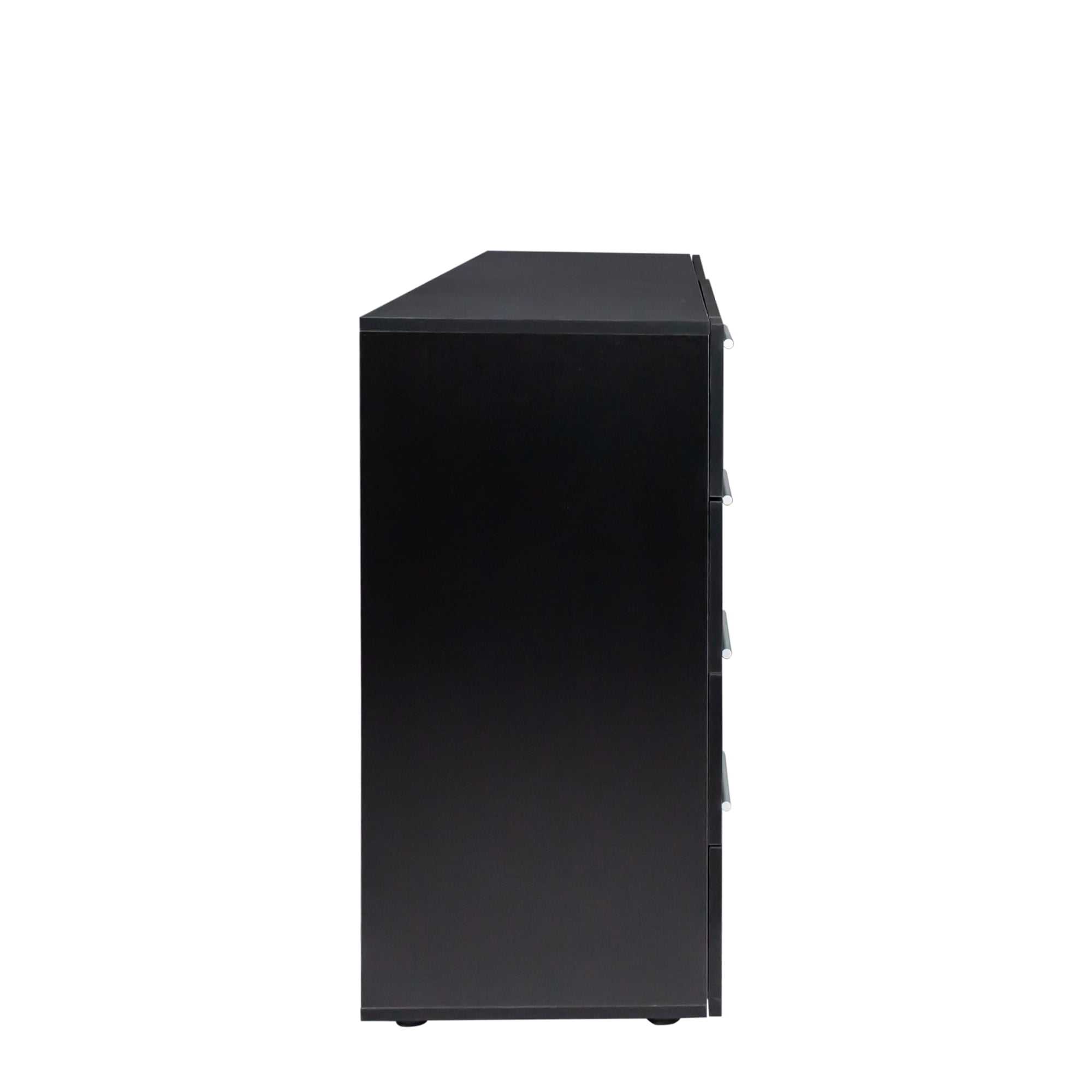 8 Drawer Double Dresser for Bedroom, Wide Storage Cabinet for Living Room Home Entryway, Black