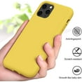 thumbnail image 4 of IBAOLEA Liquid Silicone Case Compatible with iPhone 11 Pro Max 6.5 inch(2019), Gel Rubber Full Body Protection Shockproof Cover Case Drop Protection Case ( ) Yellow, 4 of 6