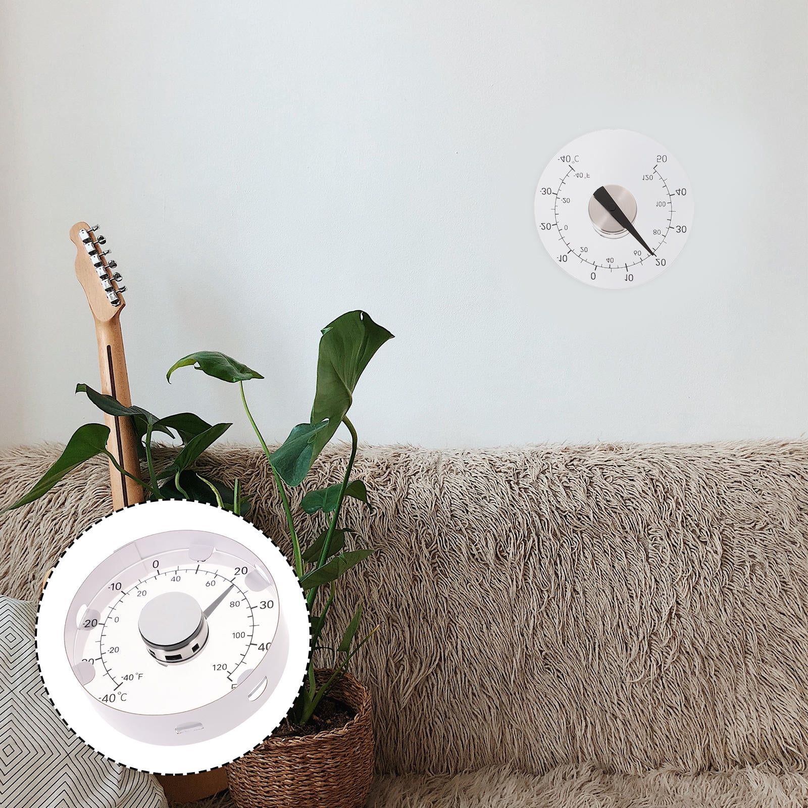OUNONA Stick Thermometer Dial Precision Bimetallic Measurement No Battery Required For Home Use Easy Installation And