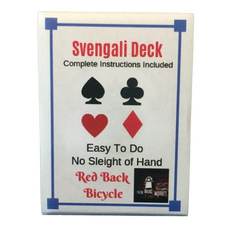 London Magic Works Svengali Deck Pack of Two; Includeds Over 100 Tricks - Two Decks That Are Sure to Amaze