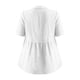 thumbnail image 4 of Craaazy Women's Loose Fit Collared Blouse, Solid Color Short Sleeve Button Down Shirt, Breathable Cotton Linen Casual Top for Daily Wear, Work & Weekend Gifts, 4 of 9