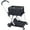 Black, variant on Collapsible Utility Cart Multi Use Functional Collapsible Shopping Carts 2-Tier Collapsible Shopping Cart with Baskets Carrito Para Supermercado Con Ruedas