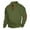 17#Army Green, variant on Mens Corduroy Shirt Lapel Collar Button Up Pullover Mock Neck Long Sleeve Sweaters Polo Sweatshirts with Elbow Patches Men Button Style Solid Color Stand Collar Long Sleeves Small Squares Sweater