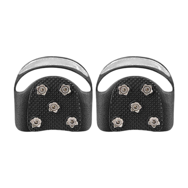 Crampones para escalada en hielo, clavos antideslizantes para nieve, tracción, portátiles, antideslizantes, para senderismo, caminatas, acampadas al L 5 tacos