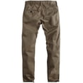 thumbnail image 3 of Pantalones Casual para Hombre Corte Recto Ajustado Modelo Match 32 en Color Caqui Claro, 3 of 5