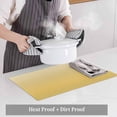 thumbnail image 6 of Placemat Set of 6 Ombre Yellow Placemats for Dining Table Gradient Gradual Color Washable Table Mats for Kitchen and Party Decor Indoor & Outdoor Use, 6 of 8