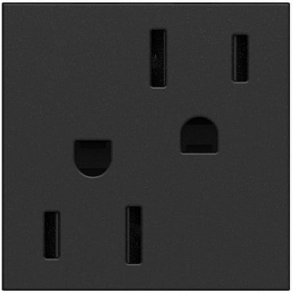 Legrand adorne 15A Tamper-Resistant Outlet in Graphite Finish, ARTR152G4, 12-Pack