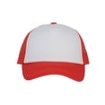 thumbnail image 2 of Youth Girls Boys Trucker Ca - Snapback Kids Baseball Hat White/Red, 2 of 4