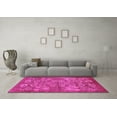 thumbnail image 3 of Ahgly Company Indoor Square Oriental Pink Industrial Area Rugs, 3' Square, 3 of 4