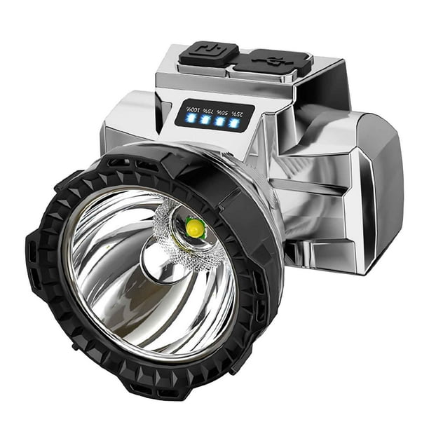 Super Bright Rechargeable High Power Headlamp, Outdoor Camping, Fishing, Lithium Battery, Head Mounted Flashlight
