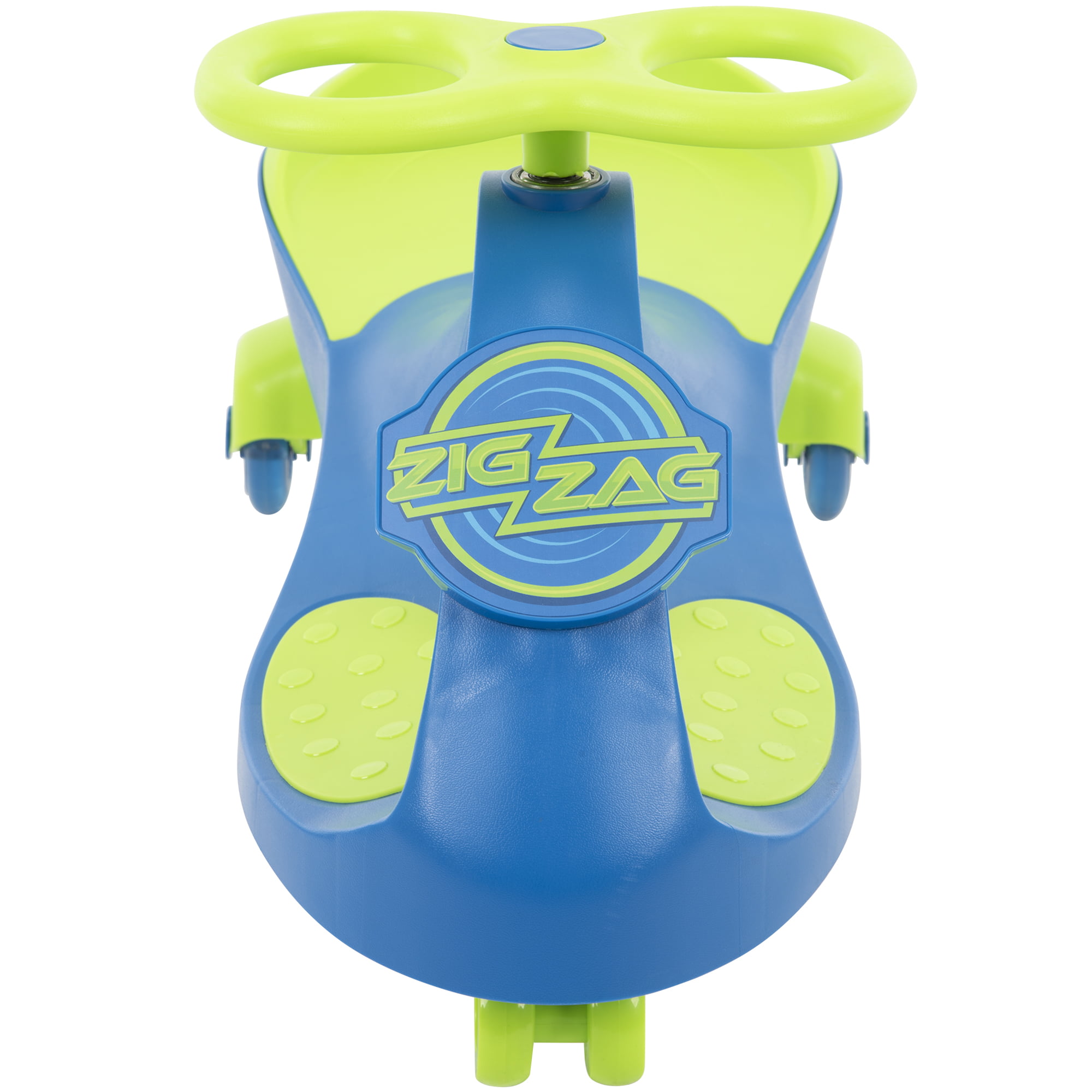 Huffy Zig Zag Ride-on Wiggle Car for Kids, Blue 