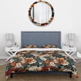 thumbnail image 3 of DESIGN ART Designart "Bohemian Paisley Earth Tones I" Paisley; Floral  bedding set with shams Twin, 3 of 5