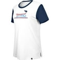 thumbnail image 2 of Women's New Era  White/Navy Tennessee Titans Third Down Colorblock T-Shirt, 2 of 3