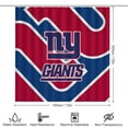 thumbnail image 2 of New York Bathroom 4 Pieces Set Shower Curtain, Toilet Lid Cover and Bath Mat, Non-Slip Rugs,Durable and Waterproof for Football Fans Bathroom Decor Set, 72" x 72", 2 of 6