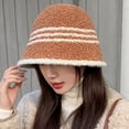 thumbnail image 2 of SikaFu Internet Celebrity New Lambsca Fisherman Hat Female Autumn And Winter Version Of Fashion Gas Bucket Cap, 2 of 9