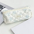 thumbnail image 1 of Multi-function School Pencil Cases Stationery Storage Bag Portable Large-capacity Pen Bag Pencil Case Pencil Bag Macaron Color 04 Blue Roses, 1 of 6