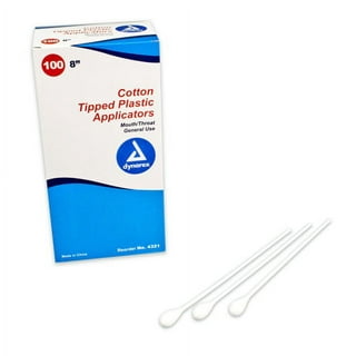 Cardinal Health Sterile Cotton Tipped Applicator with Plastic Shaft, 6 Inch  