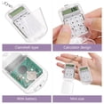 thumbnail image 3 of SHISUYAN 3pcs Mini Electronic Calculator Keychain Tiny Small Pocket Calculator Key Ring, 3 of 8