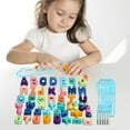 thumbnail image 4 of WNFJR Wooden Lacing Beads, Alphabet Letters Numbers Threading String Toys Preschool Fine Motor Skills Toy for Kids Boys Girls, 4 of 4