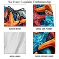 thumbnail image 4 of luoweisi Men's Beach Shorts Quick Dry Swim Trunks with Mesh Lining Starfish L, 4 of 5