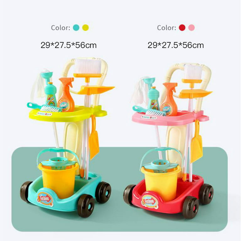 Play Brainy Kids Cleaning Cart Set Toy for Kids