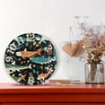 thumbnail image 6 of Fish Leaves Green 10 inch Wall Clocks Non Ticking Easy to Read Battery Decorative for Home Bathroom Kitchen Bedroom Living Room, 6 of 8