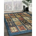 thumbnail image 3 of Ahgly Company Machine Washable Indoor Rectangle Abstract Bullet Shell Brown Area Rugs, 4' x 6', 3 of 7