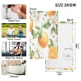 thumbnail image 6 of Yayeee 100% Cotton Hand Towels for Bathroom 16" x 28" Soft Absorbent Kitchen Towel, Floral Watercolor Oranges, 6 of 7